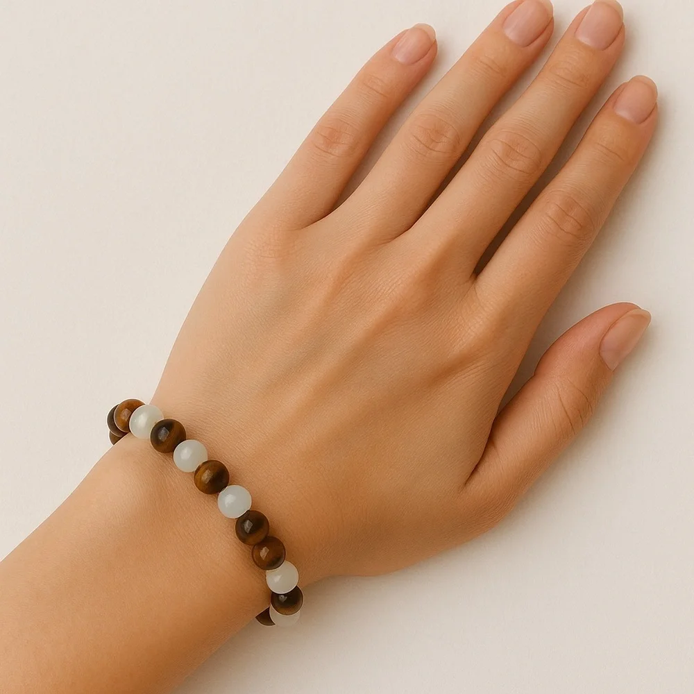 Money Magnet Green Agate & Yellow Tiger eye bracelet ✨​